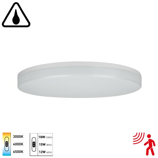 Anbauleuchte Facility-R 280 Sensor 18W multiwatt CCT