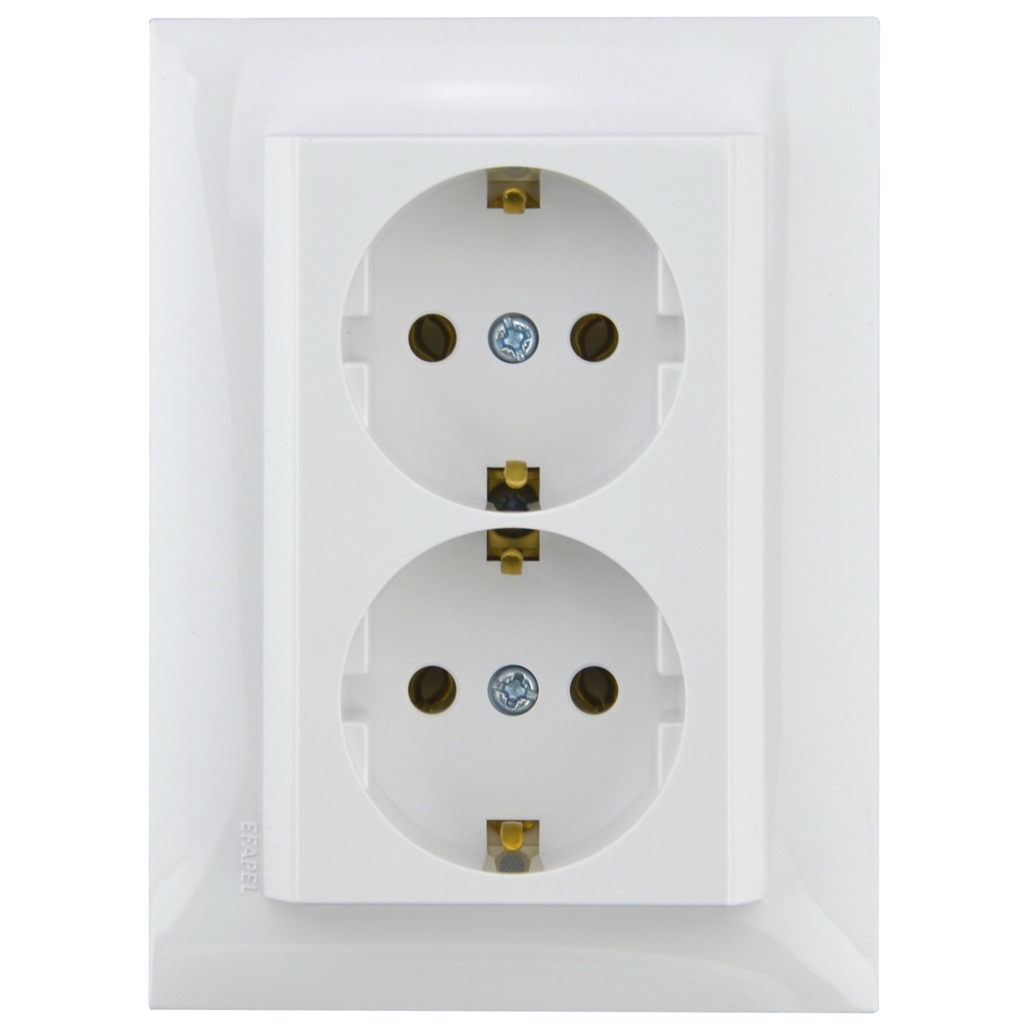 Steckdose 2-fach weiß Logus