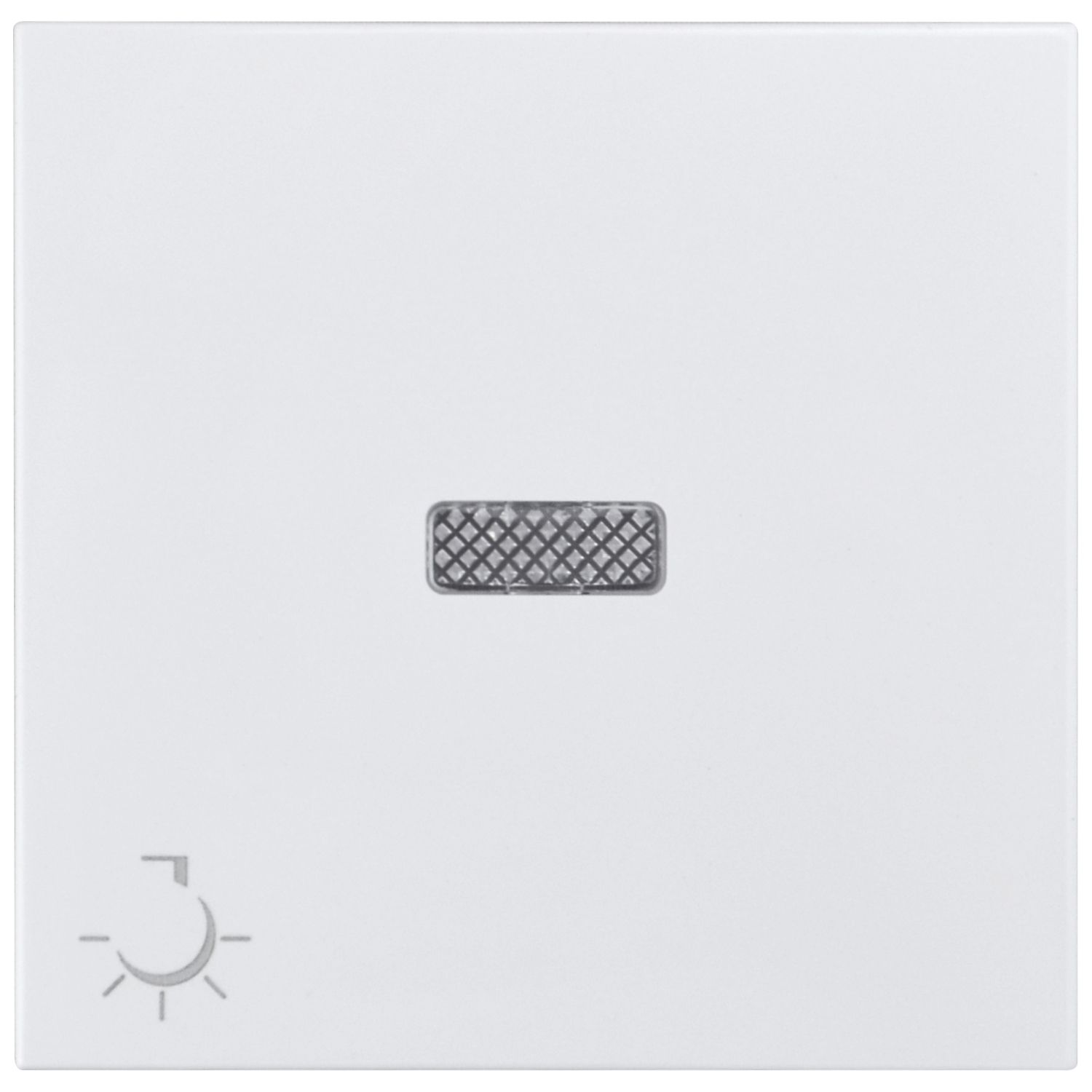 Wippe mit Linse und Lichtsymbol weiß Logus