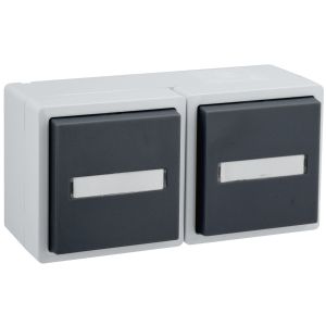 Steckdose 2-fach waagrecht