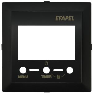 Abdeckung Raumthermostat schwarz Logus