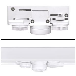 Leuchtenadapter für 3-Phasen-Stromschiene weiß