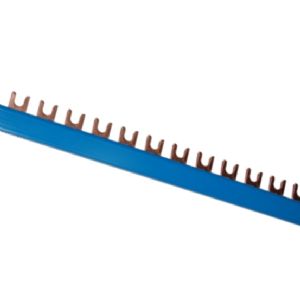 PXE Gabel-Sammelschiene 1p 10mm²/100cm blau