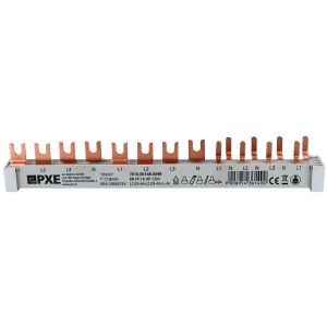 PXE Gabel/Stift-Sammelschiene 4p 12TE L123~N~L123~N~L~N