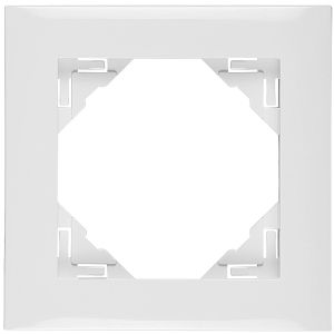Abdeckrahmen 1-fach weiß Logus