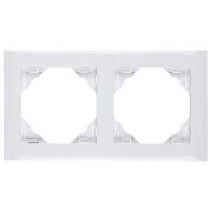 Abdeckrahmen 2-fach weiß Logus