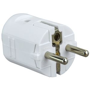Schuko-Stecker weiß