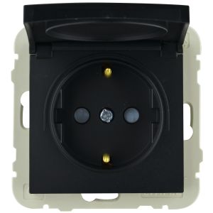 Abdeckrahmen cristal-schwarz