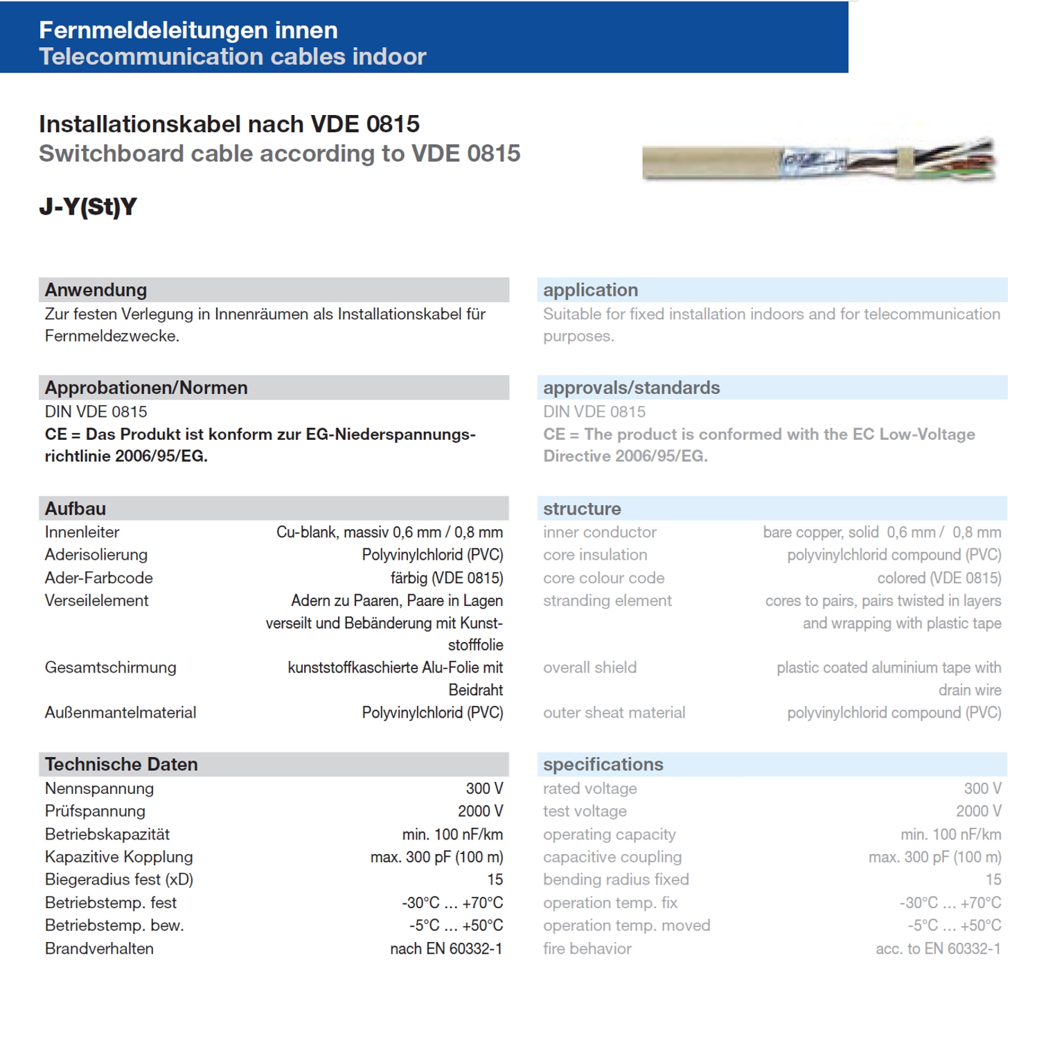 J-Y(ST)Y 2x2x0,8mm grn EIB/KNX 100m | Elektromaterial online kaufen |  elektro-24.at AT & DE | Produkt Kategorien | Installieren | Kabel /  Leitungen | Fernmeldeleitungen