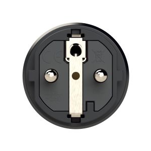 Vollgummistecker schwarz IP54 PCE