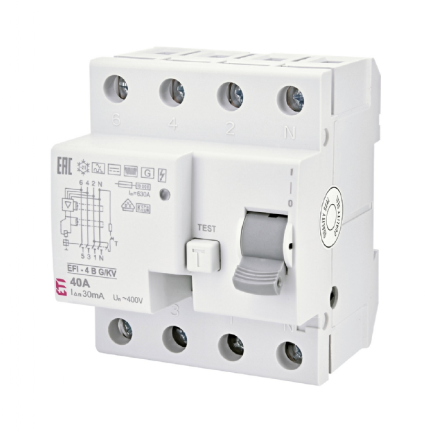 ETI FI-Schalter "G" 40/4/0,03A B-Typ