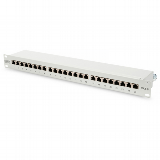19" Patch Panel CAT.6 24-Port RJ45