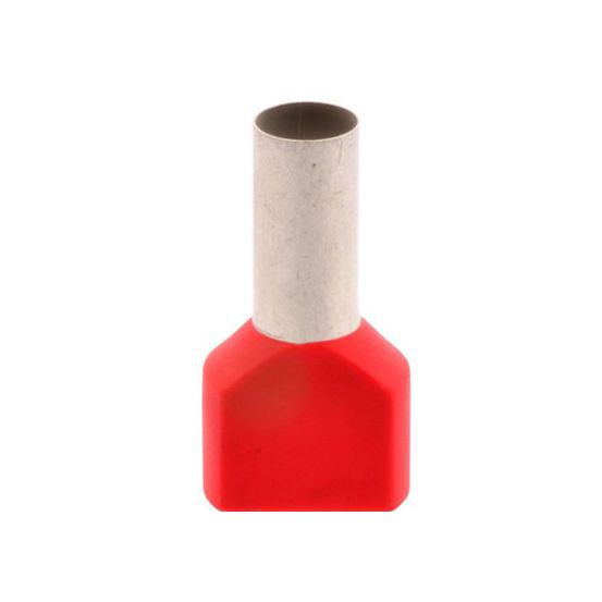 Aderendhülsen twin 10mm² rot 100Stk