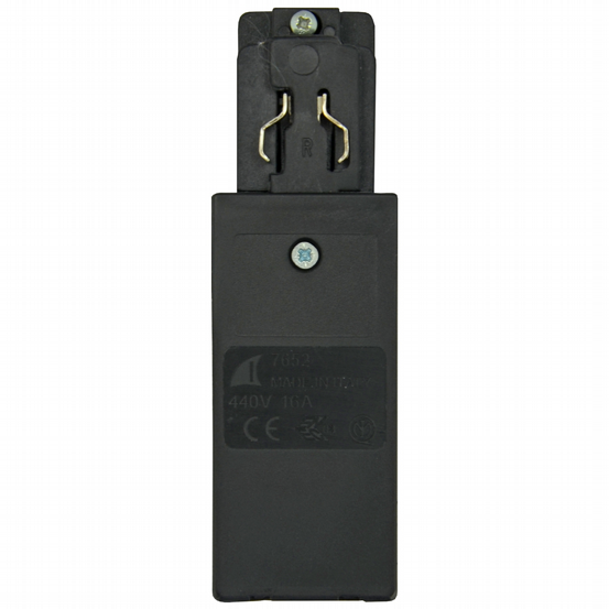 Einspeisung rechts 3-Phasen-Stromschiene schwarz