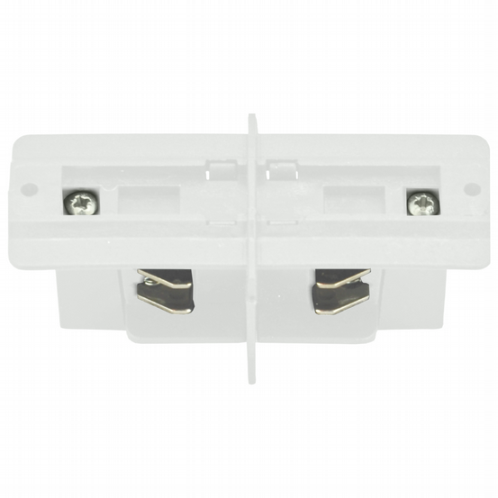 Längsverbinder 3-Phasen-Stromschiene weiß