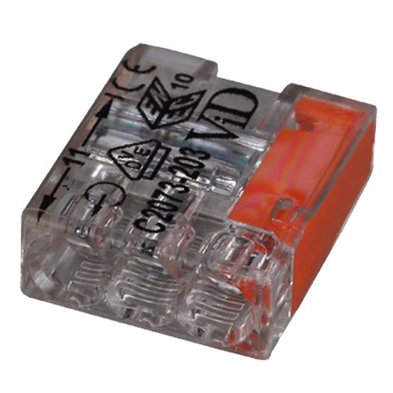 Mini-Steckklemme 3p 0,5-2,5mm² 100Stk