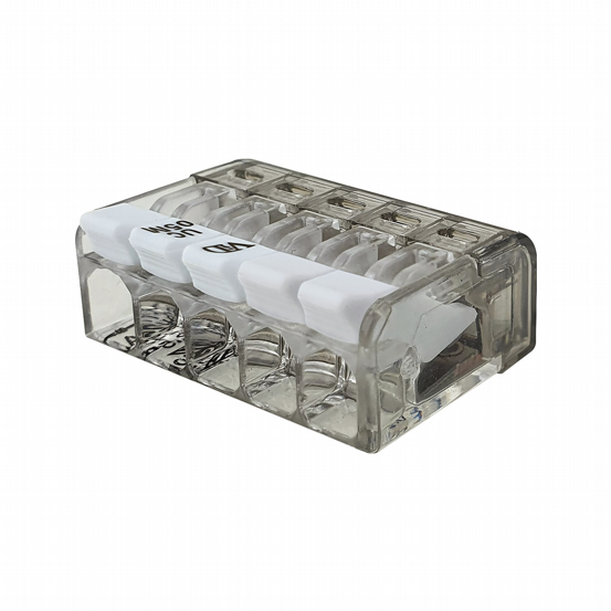 Mini-Steckklemme mit Hebel 5p 50Stk