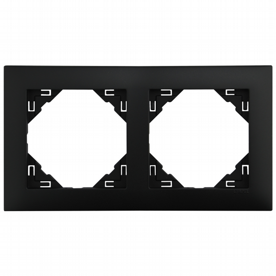 Rahmen 2-fach Logus schwarz