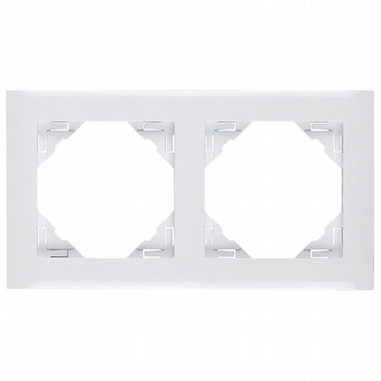 Rahmen 2-fach Logus weiß