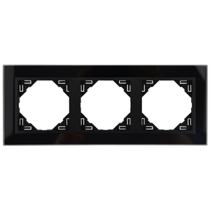 Abdeckrahmen cristal-schwarz Abdeckrahmen cristal-schwarz