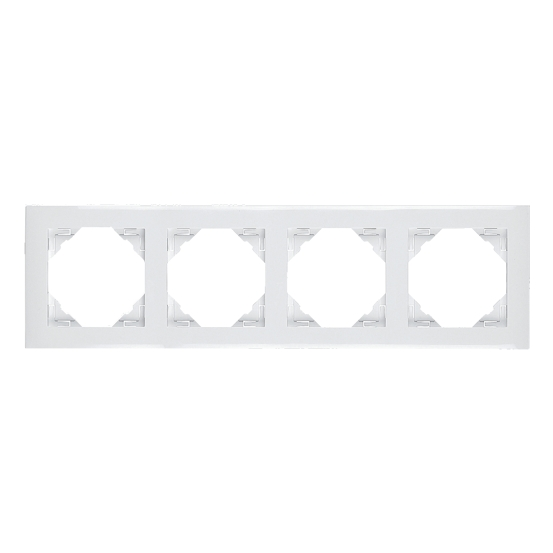 Rahmen 4-fach Logus weiß