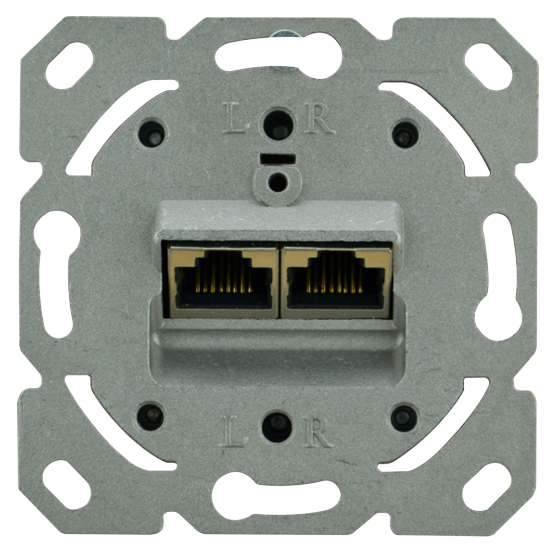 UP Datendose CAT.6A 2xRJ45 OU