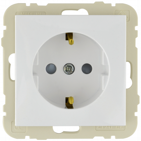 UP Steckdose mit BS Logus weiß