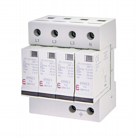 Ü-Ableiter Kombi B/C 4-polig