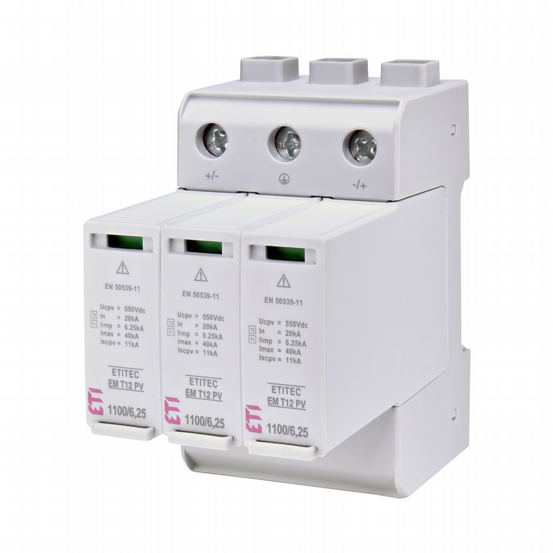 Ü-Ableiter PV T1+T2 1100V DC