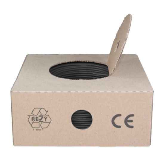 YE 2,5mm² schwarz 100m